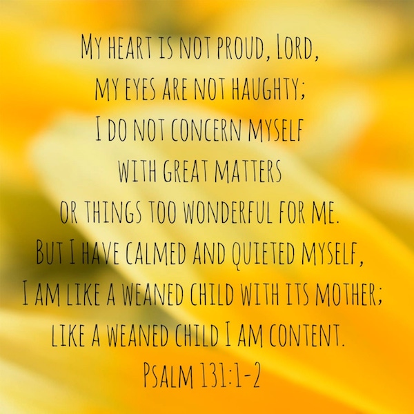 Psalm 131:1-2